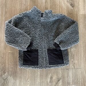 Zella Kids Gray Sherpa Jacket